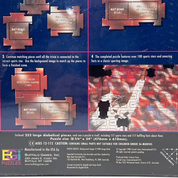 Which Sports Star Did That? Quiz Jigsaw Puzzle 232 Pieces Sports Trivia Fun Game - Picture 8 of 14